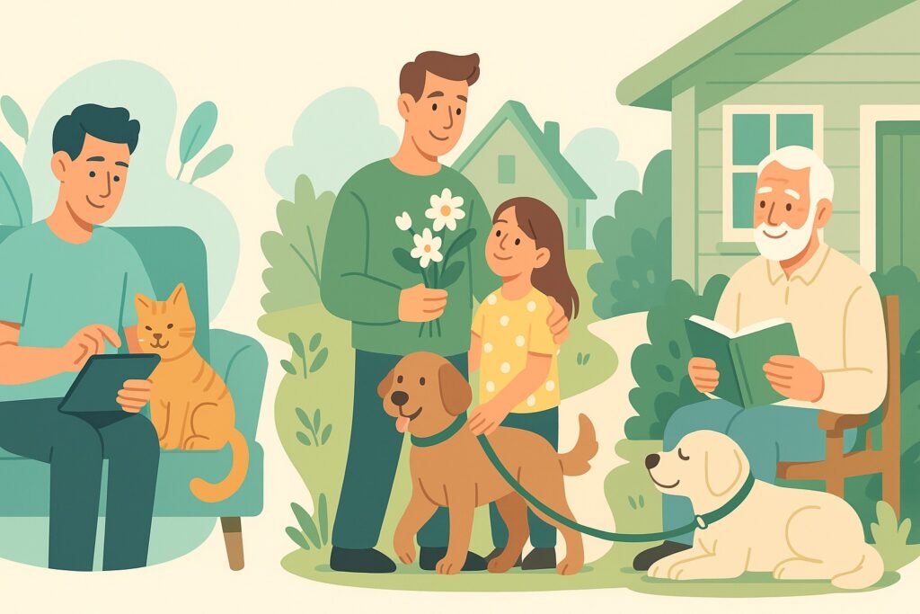 Typy opiekunów zwierząt: rodzic, millennial, senior, w copywritingu zoologicznym